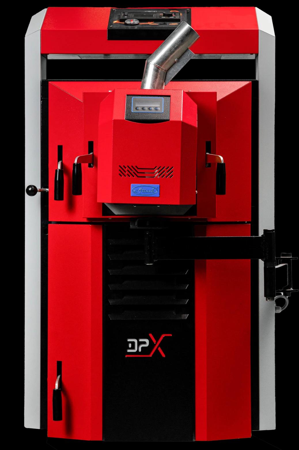 Комбінований котел на дерево та пелети з новою конструкцією теплообмінника